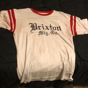 Brixton white and red t shirt
